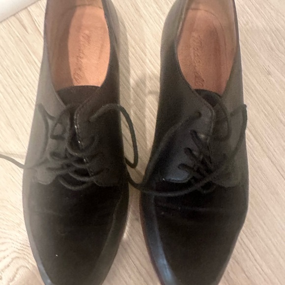 MADEWELL black suede Alex Oxford place up shoe - Picture 3 of 9